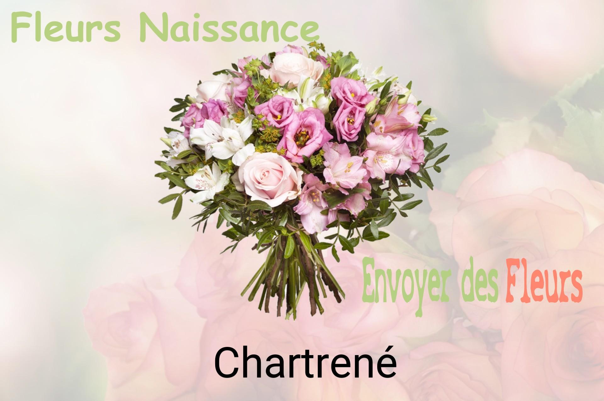 Bouquet de fleurs de naissance livré à Chartrené